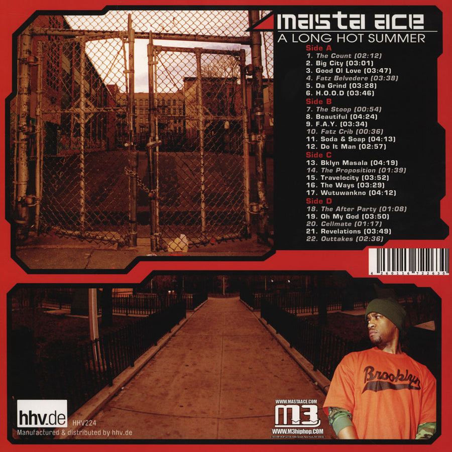 Masta Ace - A Long Hot Summer Exclusive Orange Color 2x LP Vinyl Record