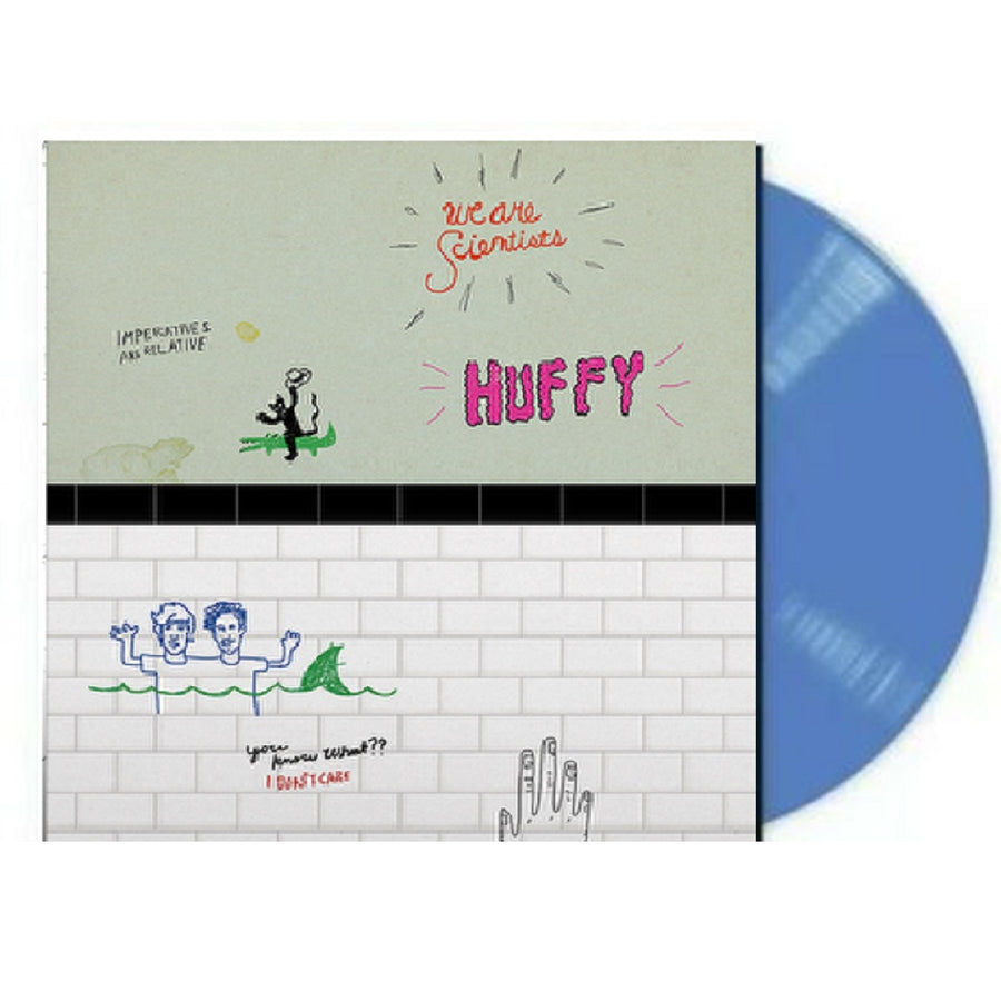 We Are Scientists - Huffy Exclusive Limited Edition True Denim Blue Vinyl LP Record Signed