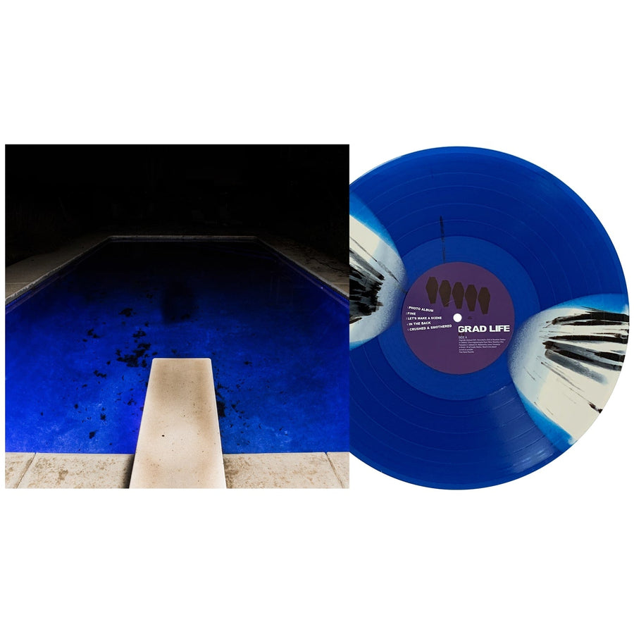 Graduating Life - II Royal Exclusive Blue & Bone Moon Phase W/ Black Splatter Vinyl LP Record