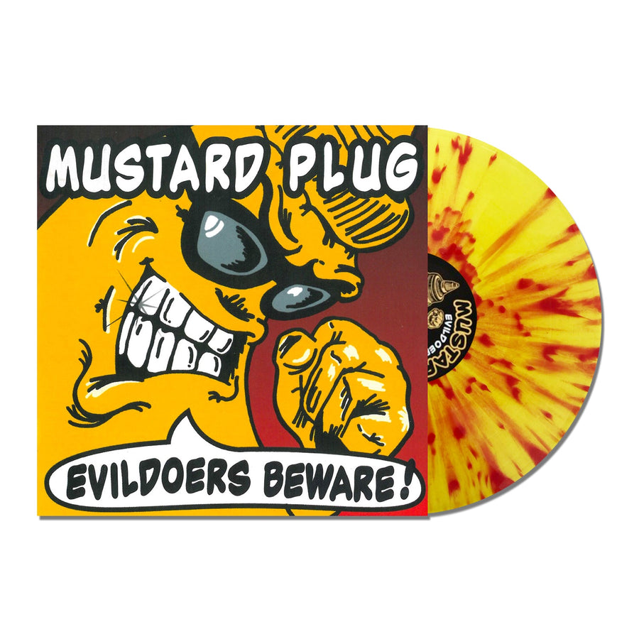 Mustard Plug - Evildoers Beware! 25th Anniversary Exclusive Limited Edition Transparent Yellow W/ Red Splatter Color Vinyl LP