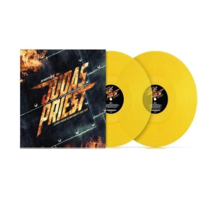 various-artists-many-faces-of-judas-priest-limited-edition-yellow-vinyl-2x-lp-record