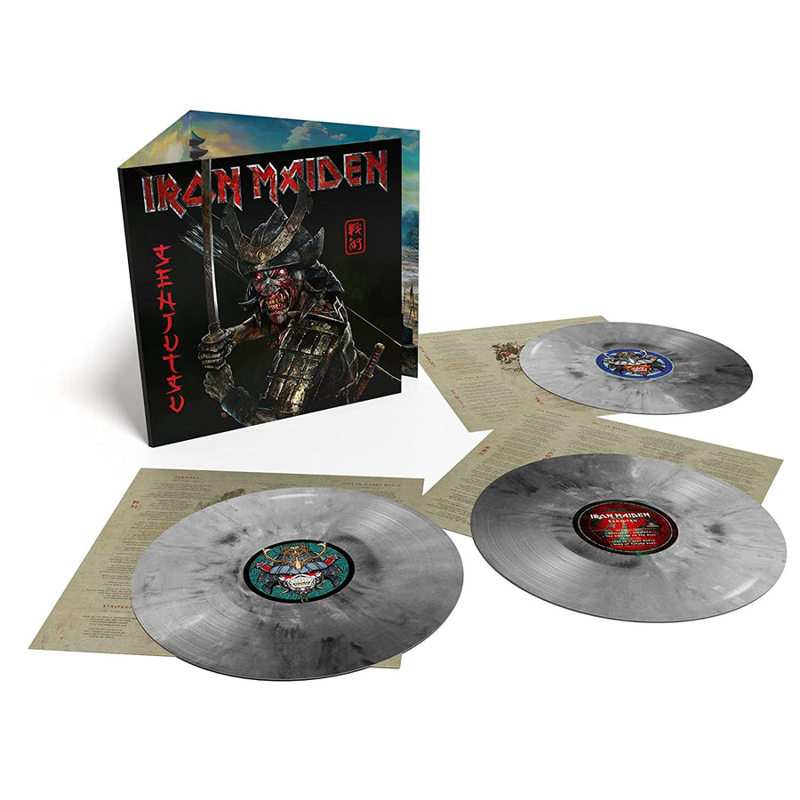 Iron Maiden -  Senjutsu Exclusive Limited Edition Silver Black White LP Vinyl Record