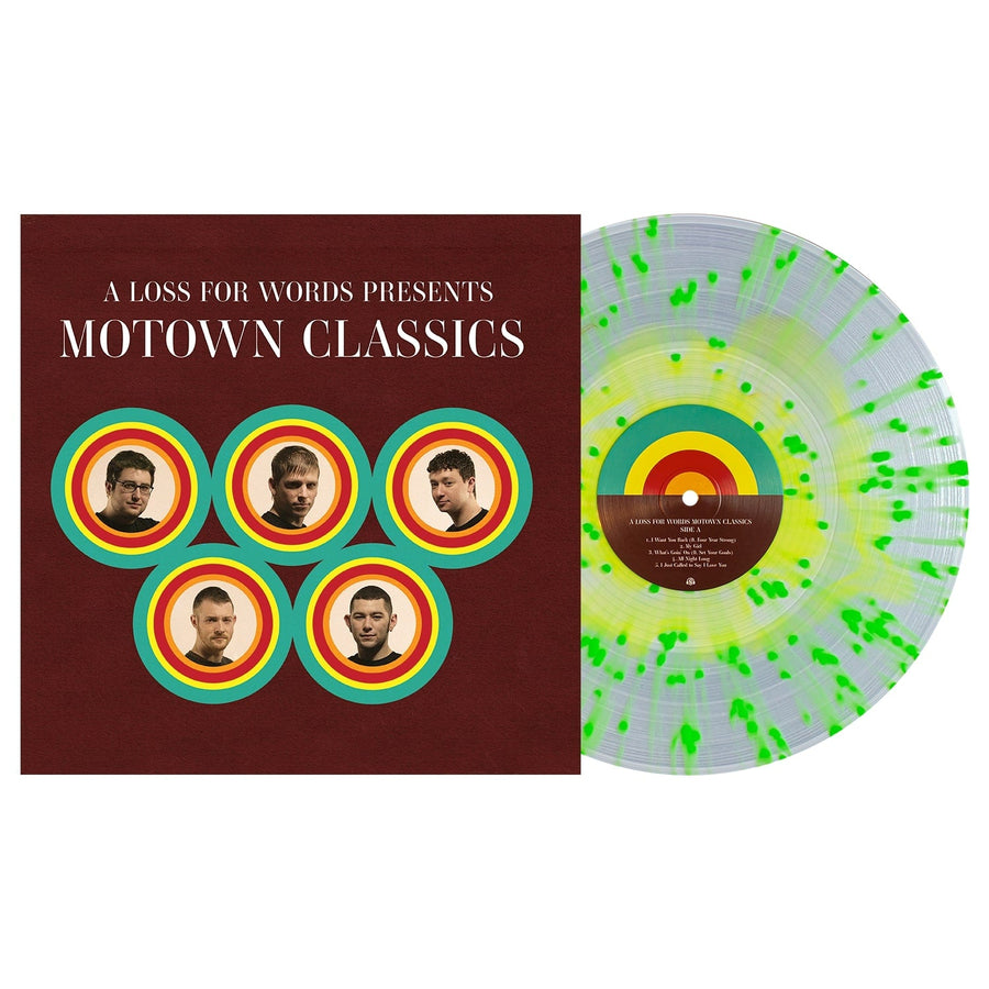 A Loss For Words - Motown Classics Exclusive Highlighter Yellow in Clear w/ Neon Green Splatter Vinyl LP Record