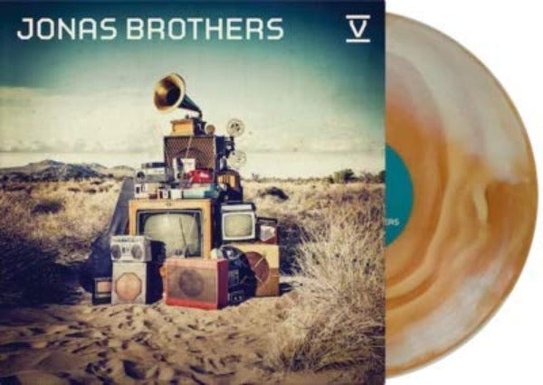 Jonas Brothers - V Exclusive Bone & Tan Smash Colored Vinyl Club Edition [LP_Record]