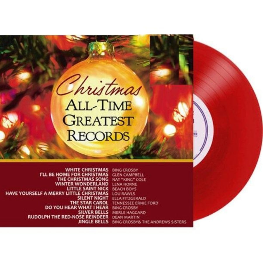 Various Artists - Christmas All Time Greatest Records Exclusive Limited Edition Candy Cane Red Vinyl LP
