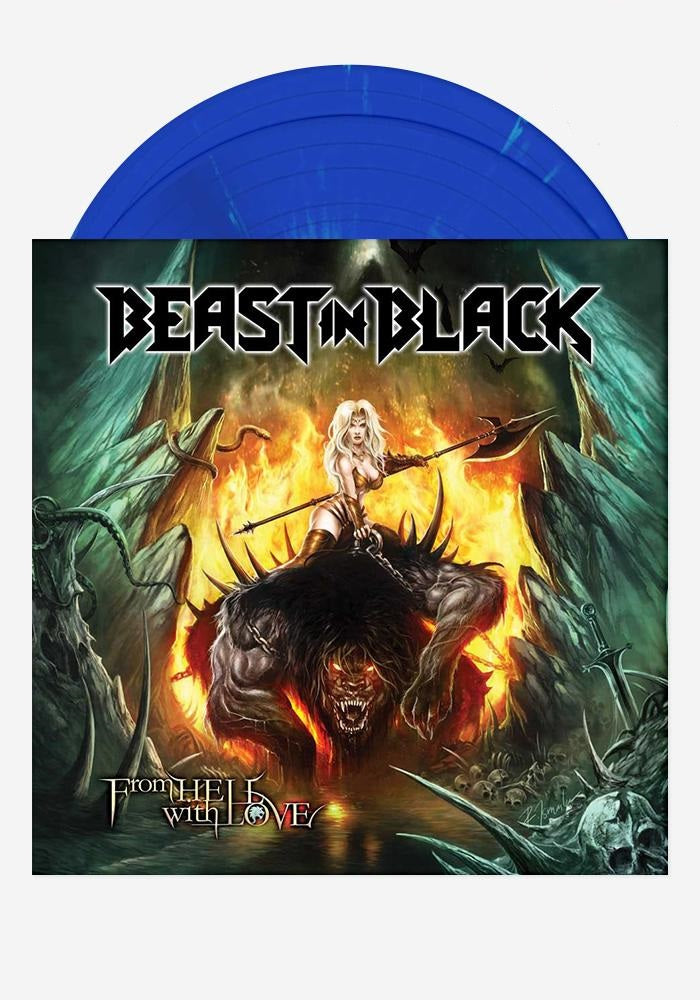 Beast In Black - From Hell With Love Exclusive Limited Edition Blue With Mint Green Splatter Vinyl 2LP