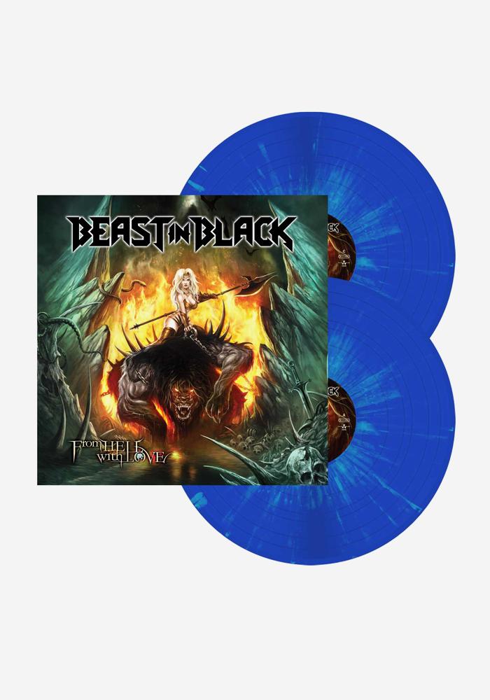 Beast In Black - From Hell With Love Exclusive Limited Edition Blue With Mint Green Splatter Vinyl 2LP