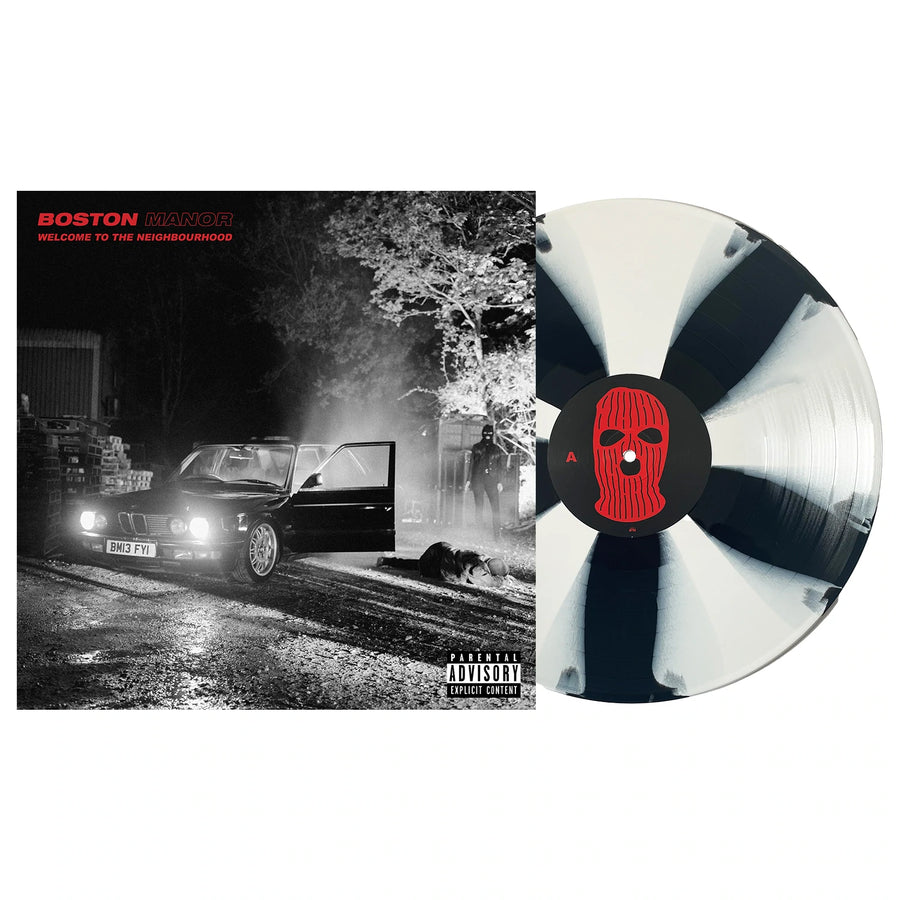 Boston Manor - Welcome To The Neighbourhood Exclusive White & Black Pinwheel Vinyl LP Record