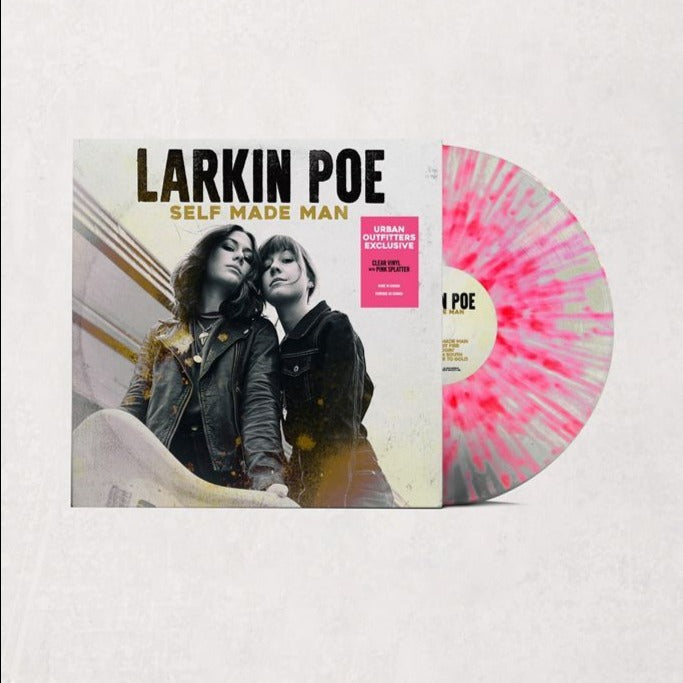Larkin Poe - Self Made Man Exclusive limited Edition Pink Splatter Vinyl