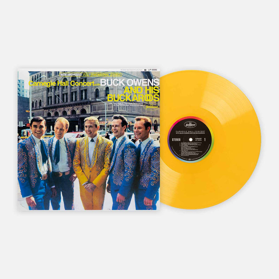 Buck Owens And His Buckaroos Carnegie Hall Concert Exclusive Yellow Color LP Vinyl Record [Club Edition]