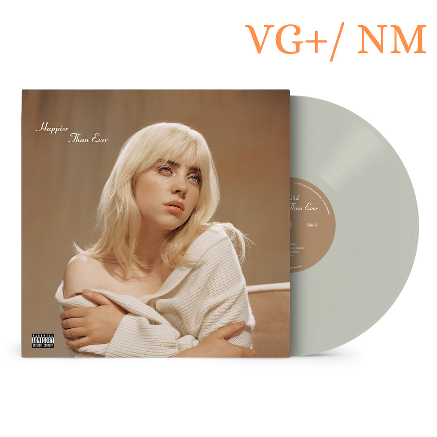 Billie Eilish - Happier Than Ever Exclusive Cool Grey Color LP Vinyl Limited Edition Record VG+