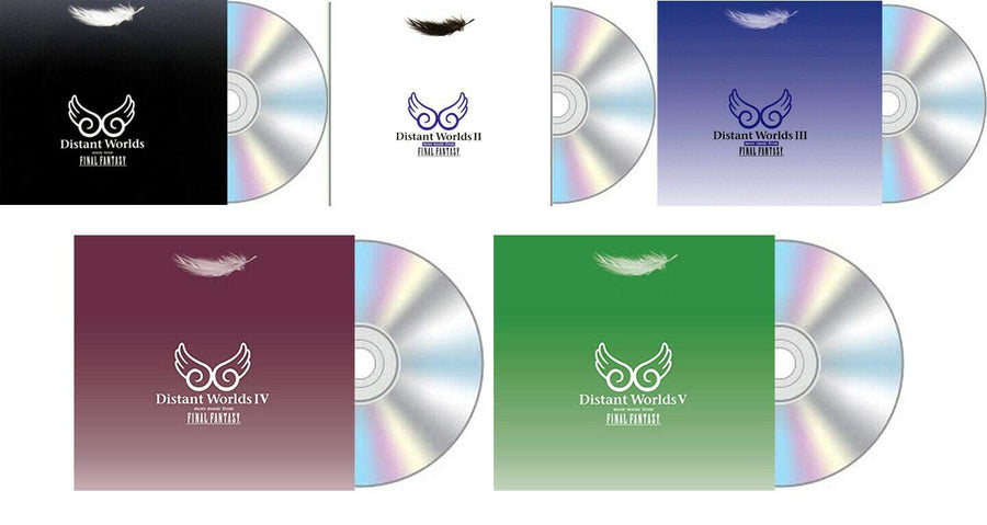 Final Fantasy Distant Worlds 1 2 3 4 5 Music From Collectors Edition CD Bundle