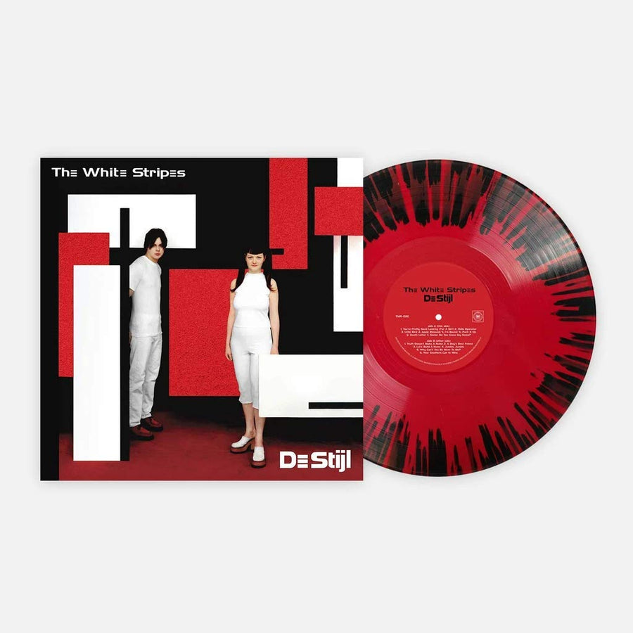 The White Stripes De Stijl Exclusive Club Edition Red With Black Splatter Colored Vinyl LP