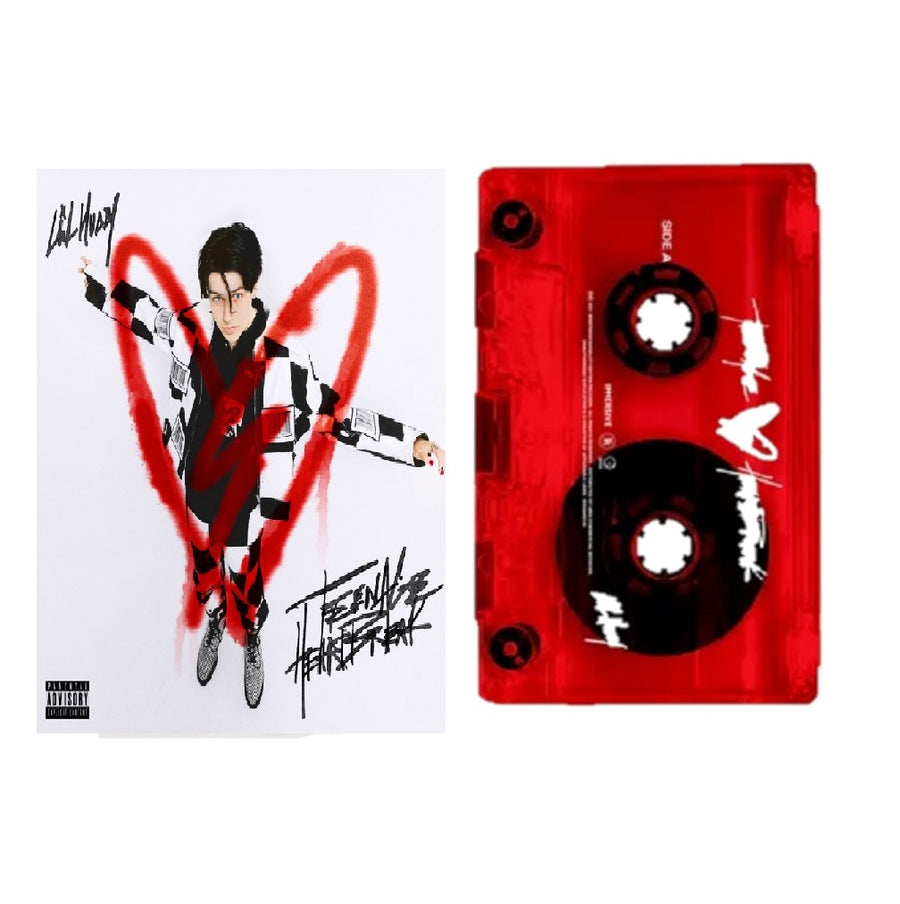 LILHUDDY - Teenage Heartbreak Exclusive Limited Edition Red Cassette Tape