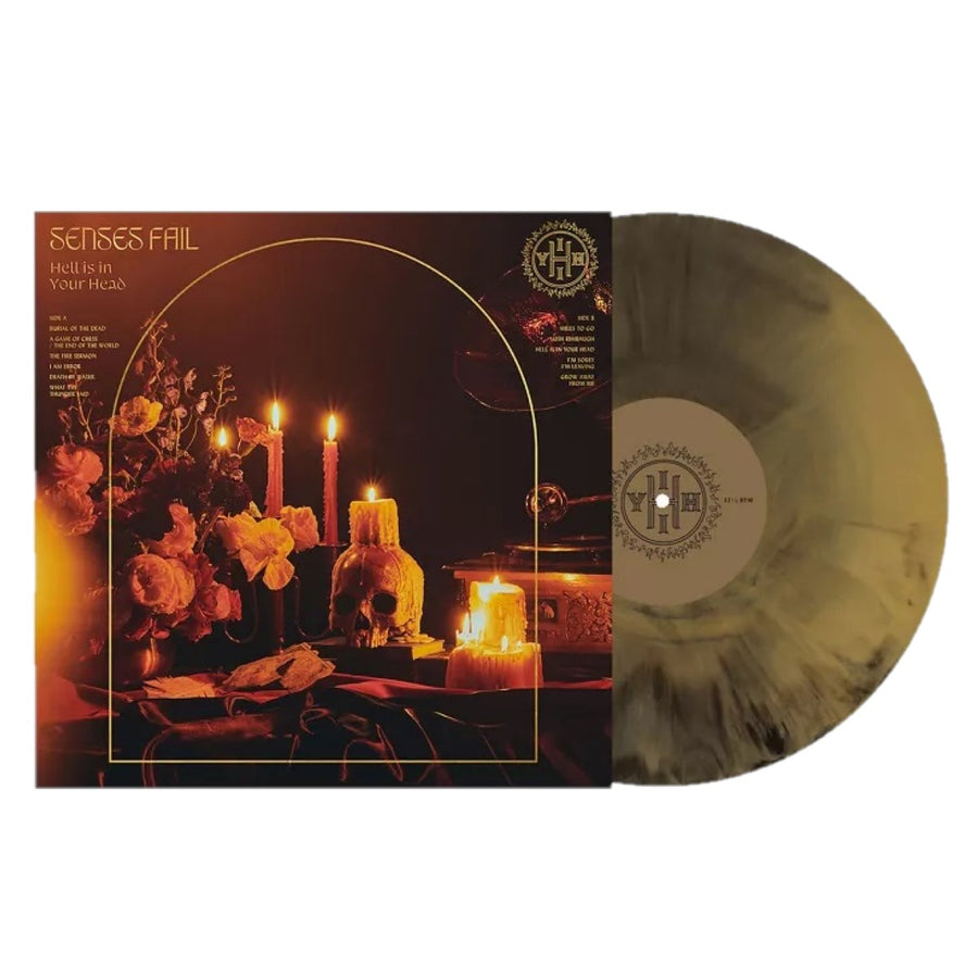 Senses Fail - Hell Is In Your Head Exclusive Limited Edition Gold & Black Galaxy Color Vinyl LP Record
