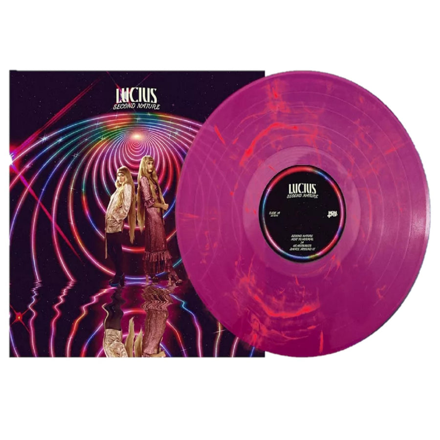 Lucius - Second Nature Exclusive Limited Purple + Pink Swirl Vinyl LP Record