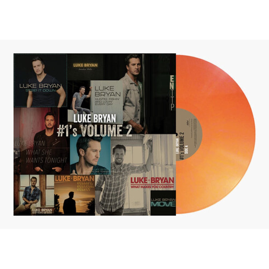 Luke Bryan - #1's Volume 2 Exclusive Limited Edition Orange Vinyl LP Record