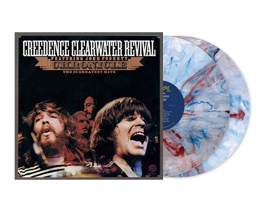 Creedence Clearwater Revival Chronicle: The 20 Greatest Hits Exclusive Limited Edition Red White & Blue Swirl Color 2x Vinyl LP