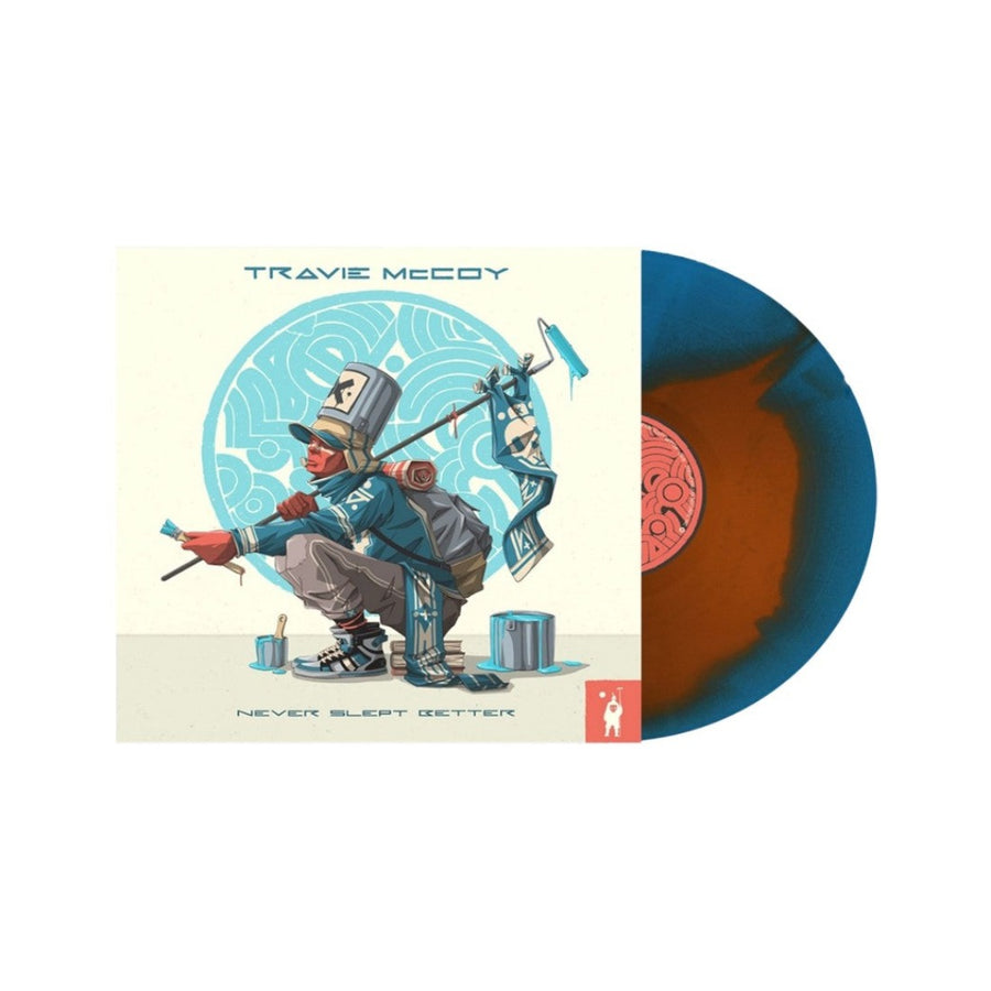 Travie McCoy - Never Slept Better Exclusive Limited Edition Orange/Blue Swirl Colored Vinyl LP Record