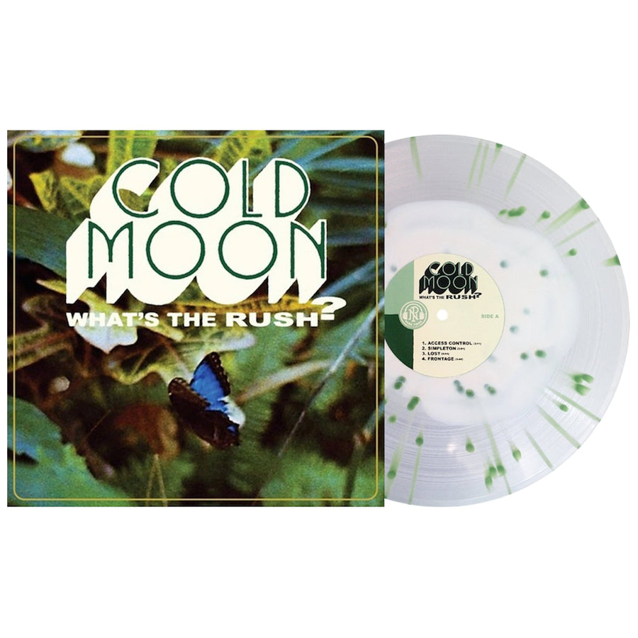 Cold Moon - What's The Rush Exclusive Bone In Clear W/ Heavy Olive Splatter Vinyl LP Record