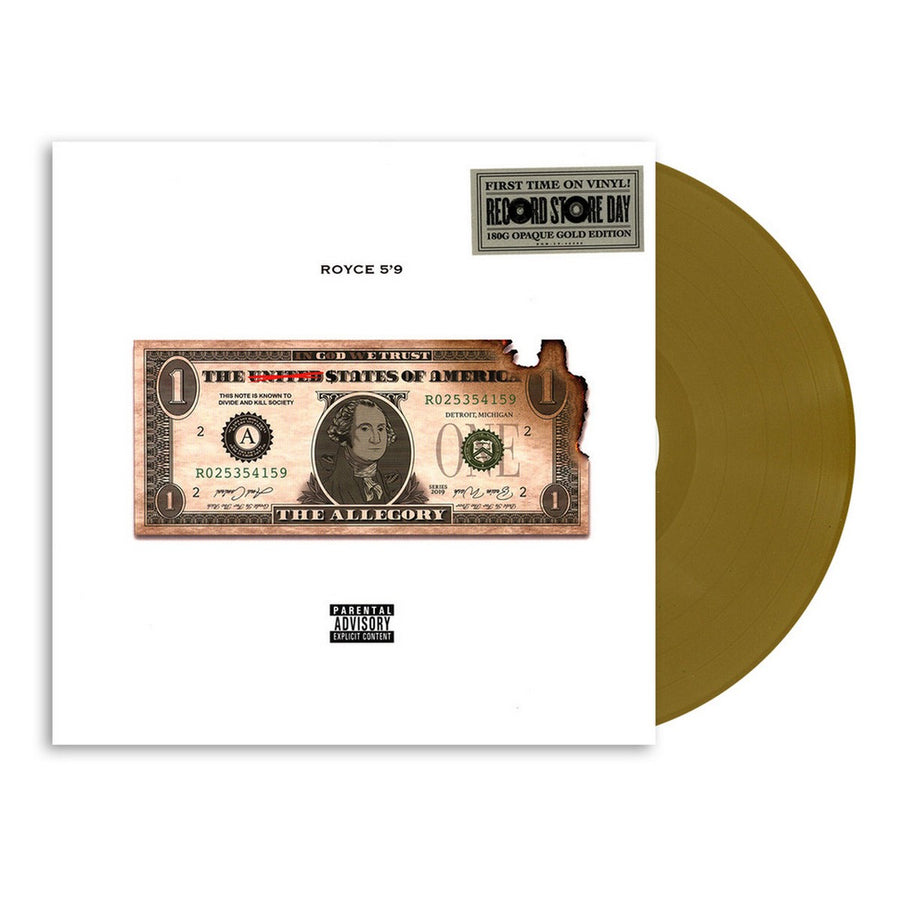 Royce Da 5'9  - The Allegory Limited Edition Opaque Gold 2x LP Vinyl Record Store Day 2021 Edition