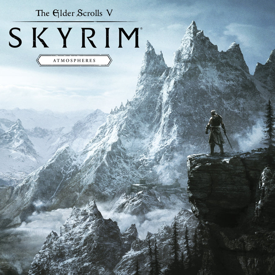 THE ELDER SCROLLS V: SKYRIM ATMOSPHERES Exclusive Snowcap Clear Vinyl with White Center LP Vinyl album