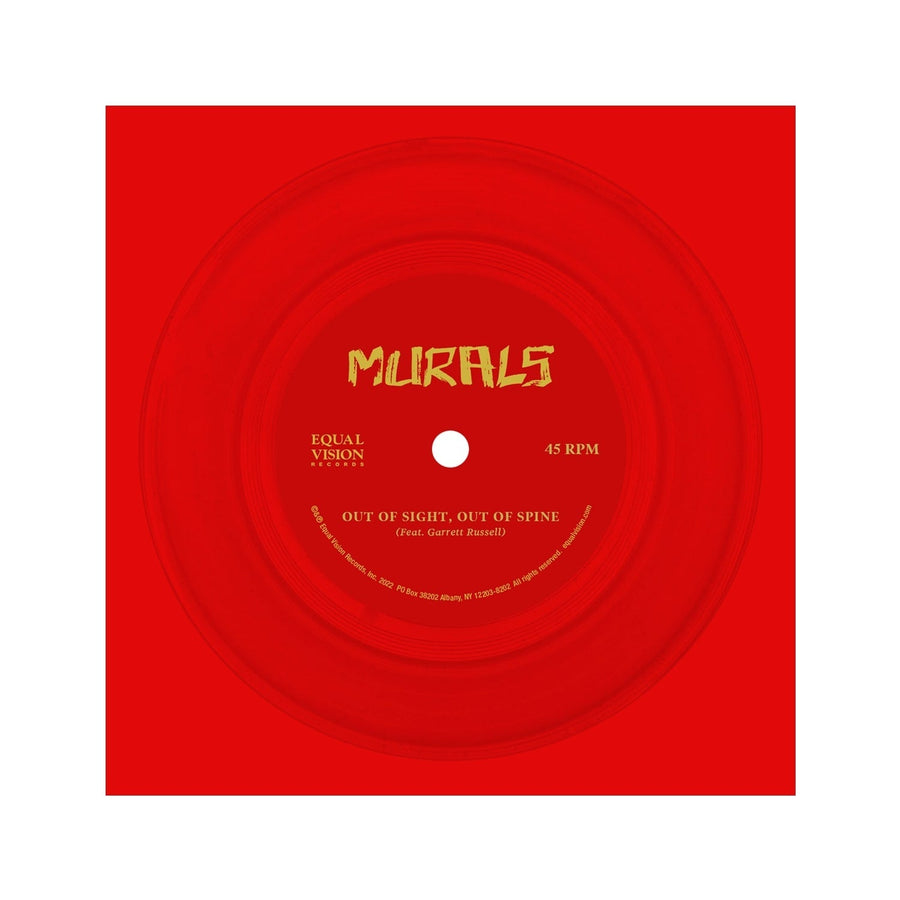 Murals - Out Of Sight, Out Of Spine Limited Edition Red Color Vinyl LP # 500