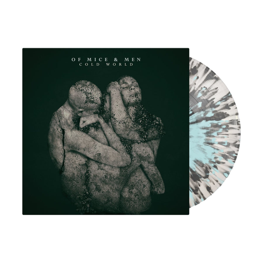 Of Mice & Men - Cold World Exclusive White with Classic Black/Electric Blue Splatter Vinyl LP Record