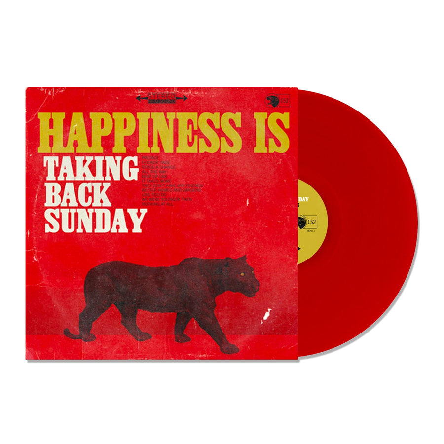 Taking Back Sunday - Happiness Is Exclusive Limited Edition Transparent Red Color Vinyl LP