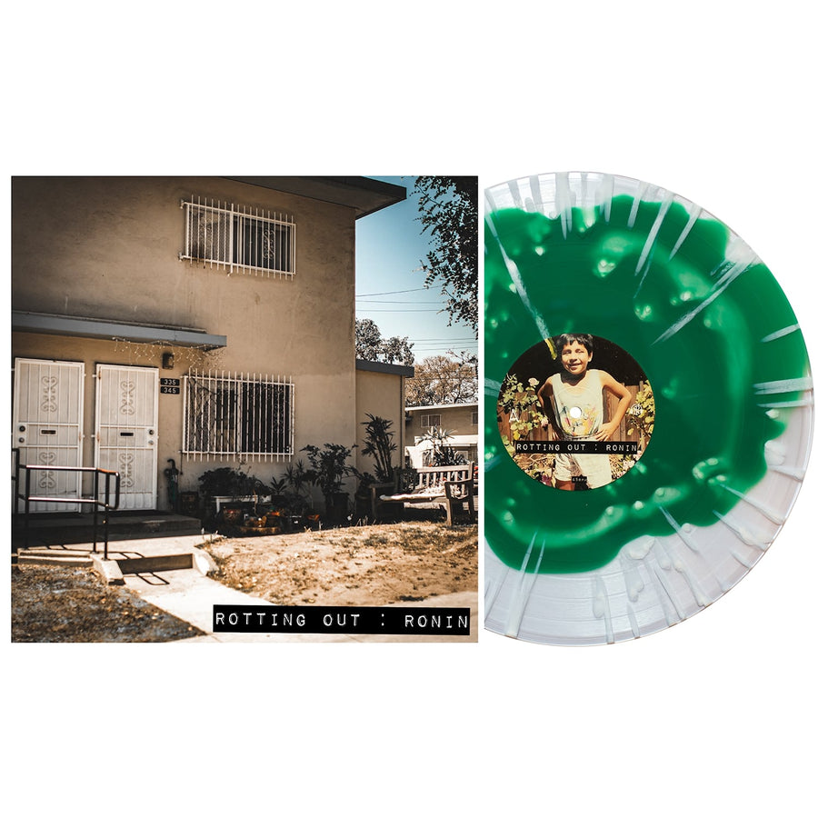 Rotting Out - Ronin Green In Clear W/ White Splatter Vinyl LP Record