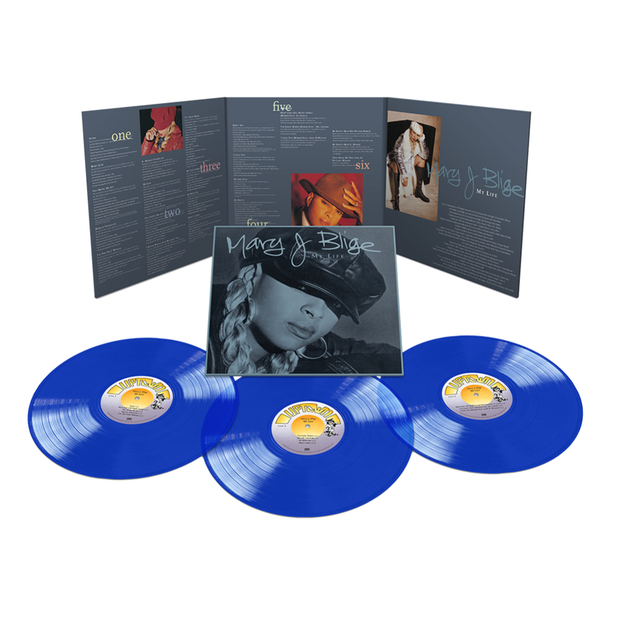Mary J. Blige MY LIFE  Exclusive Limited Edition Blue Color Vinyl 3x LP Record