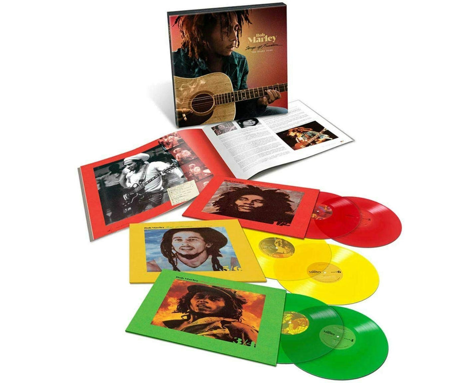 Bob marley - Songs Of Freedom Exclusive Limited Edition Red Yellow Green Colored 6x Vinyl LP Box Set