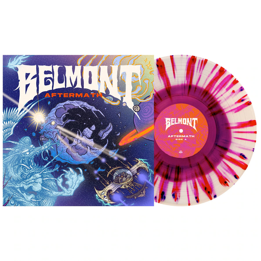 Belmont - Aftermath Exclusive Violet In Clear W/ Neon Violet Splatter Vinyl LP Record