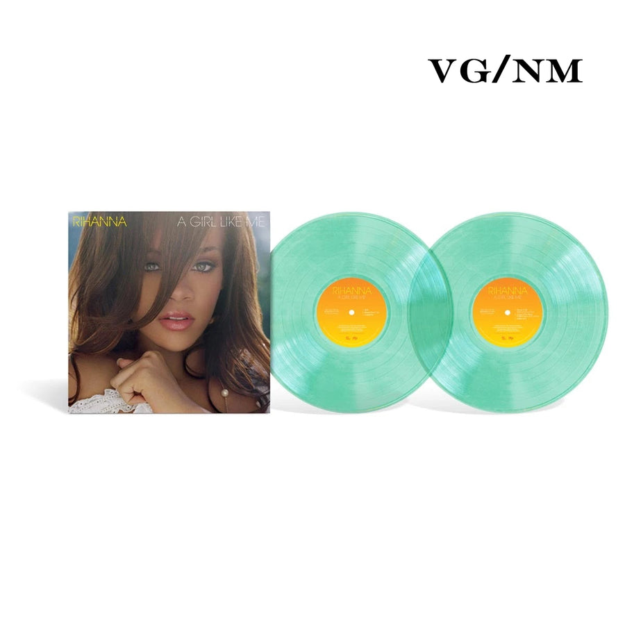 Rihanna - A Girl Like Me Limited Edition 2x LP Translucent Sea Glass Color Vinyl Record VGNM