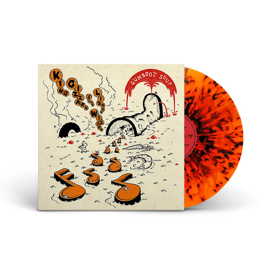 King Gizzard & The Lizard Wizard - Gumboot Soup Translucent Orange Vinyl With Red Smoke & Black Splatter Vinyl LP Record