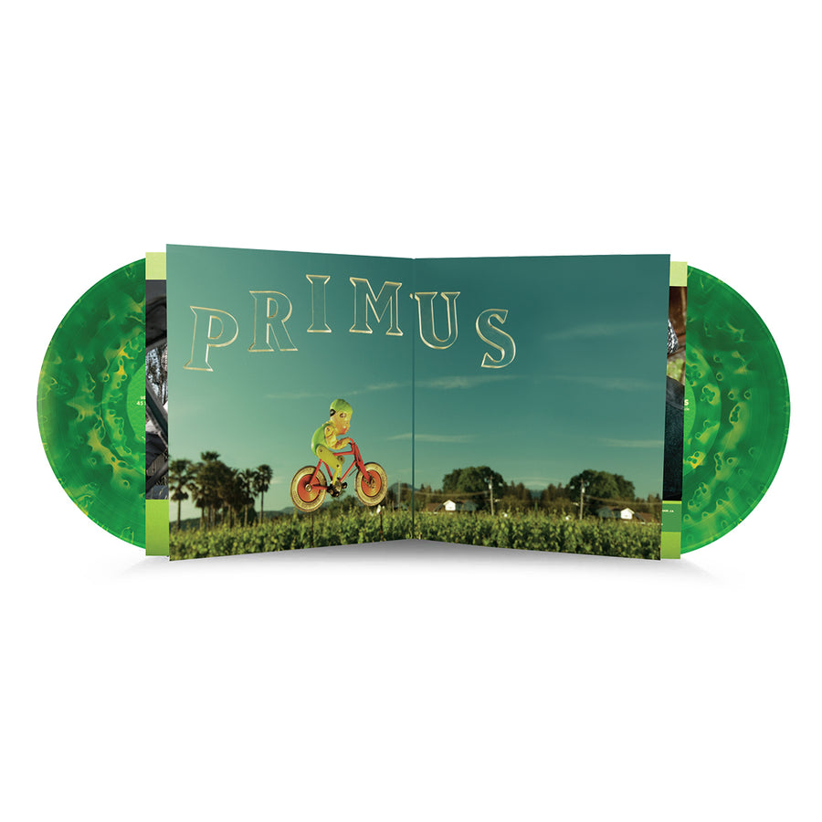 Primus - Green Naugahyde 10th Anniversary Edition Ghostly Green Ranger Vinyl 2x LP Record
