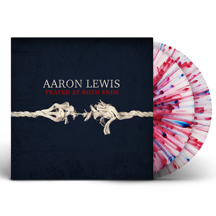 Aaron Lewis - Frayed At Both Ends Exclusive Red Blue Splatter Vinyl 2x LP Record