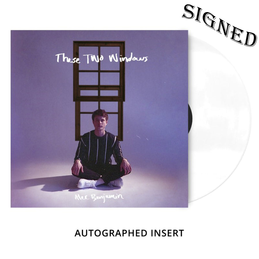 Alec Benjamin - These Two Windows Exclusive Signed White Color Vinyl LP Record