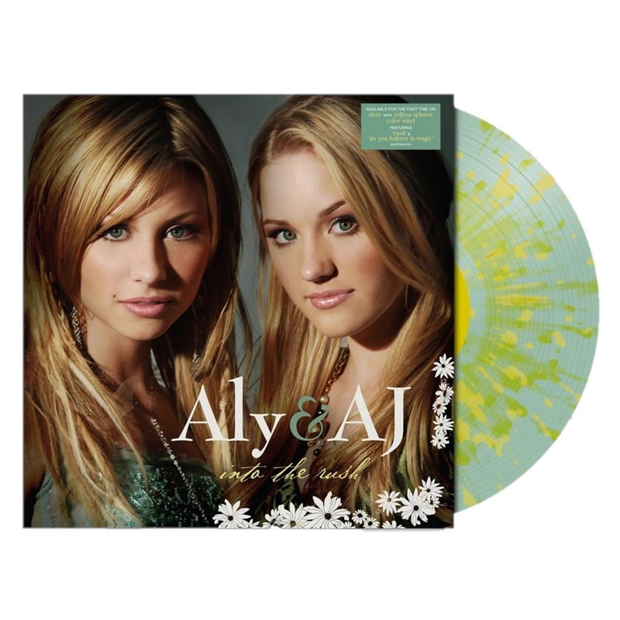 Aly & AJ - Into the Rush Exclusive Limited Edition Clear With Yellow Splatter LP Vinyl Record