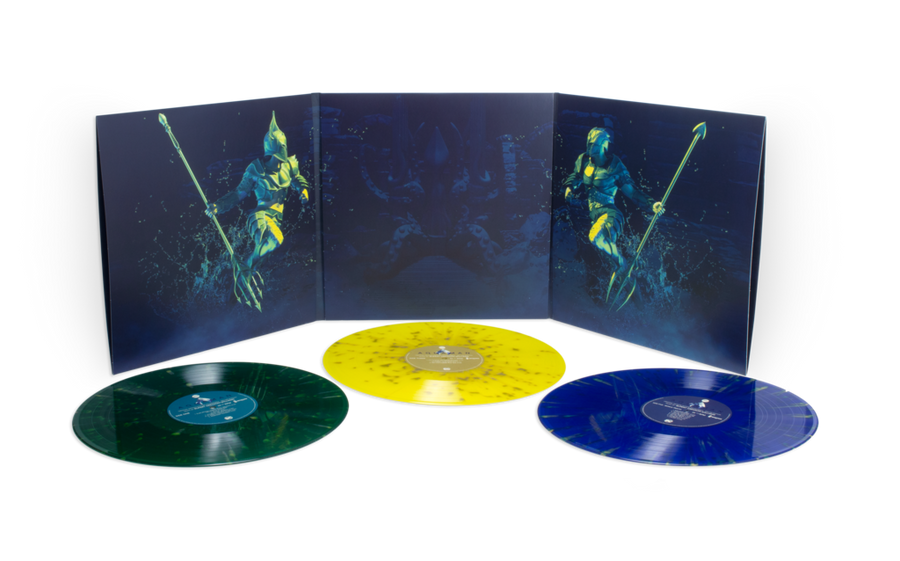 Pascal Blanche - Aquaman Motion Picture Soundtrack 3LP Splatter Colored Vinyl Record