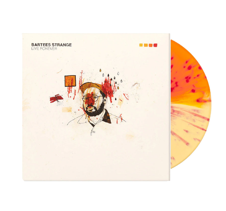 Bartees Strange - Live Forever Exclusive Orange & Yellow Split With Red Splatter Vinyl LP Record