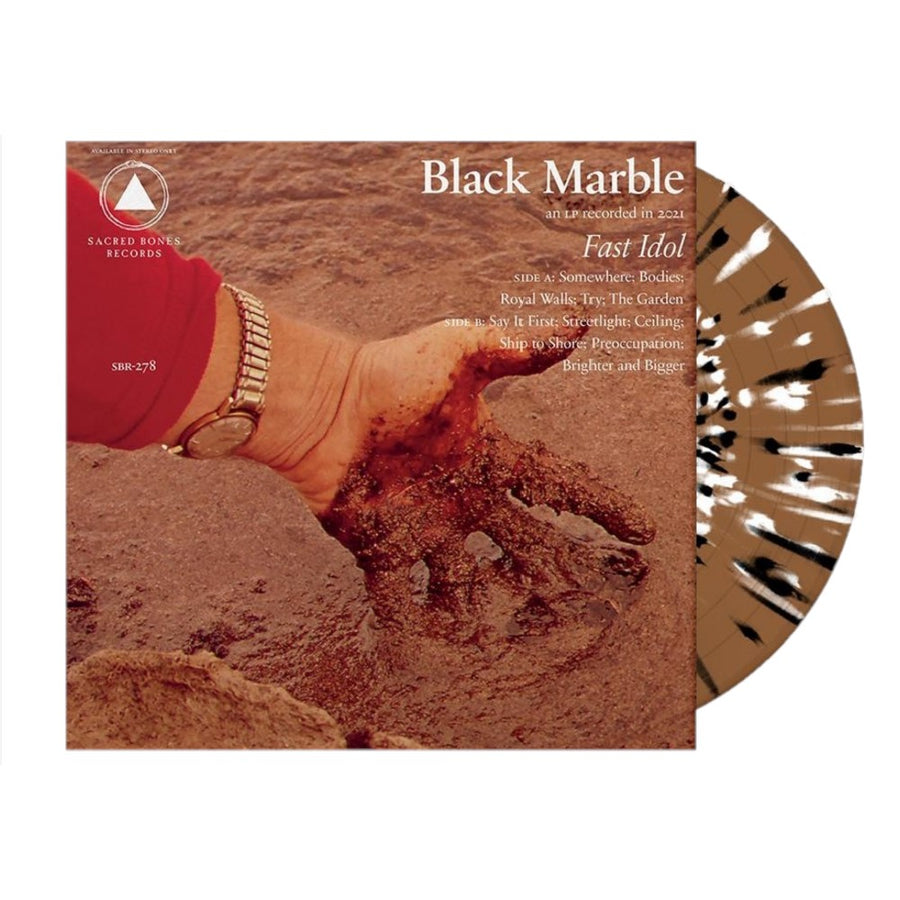 Black Marble - Fast Idol Brown With White And Black Splatter Limited Edition LP Record