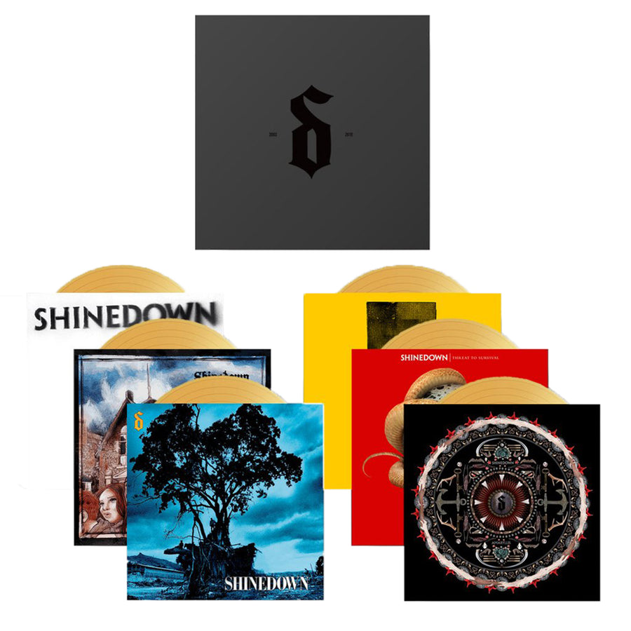 Shinedown Exclusive Limited Edition Gold Colored Vinyl Box Set 6LP