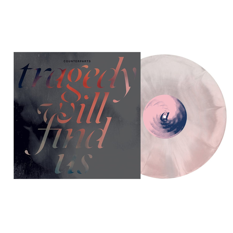 Counterparts - Tragedy Will Find Us Exclusive Silver/White & Baby Pink Galaxy Color Vinyl LP Limited Edition #3000 Copies