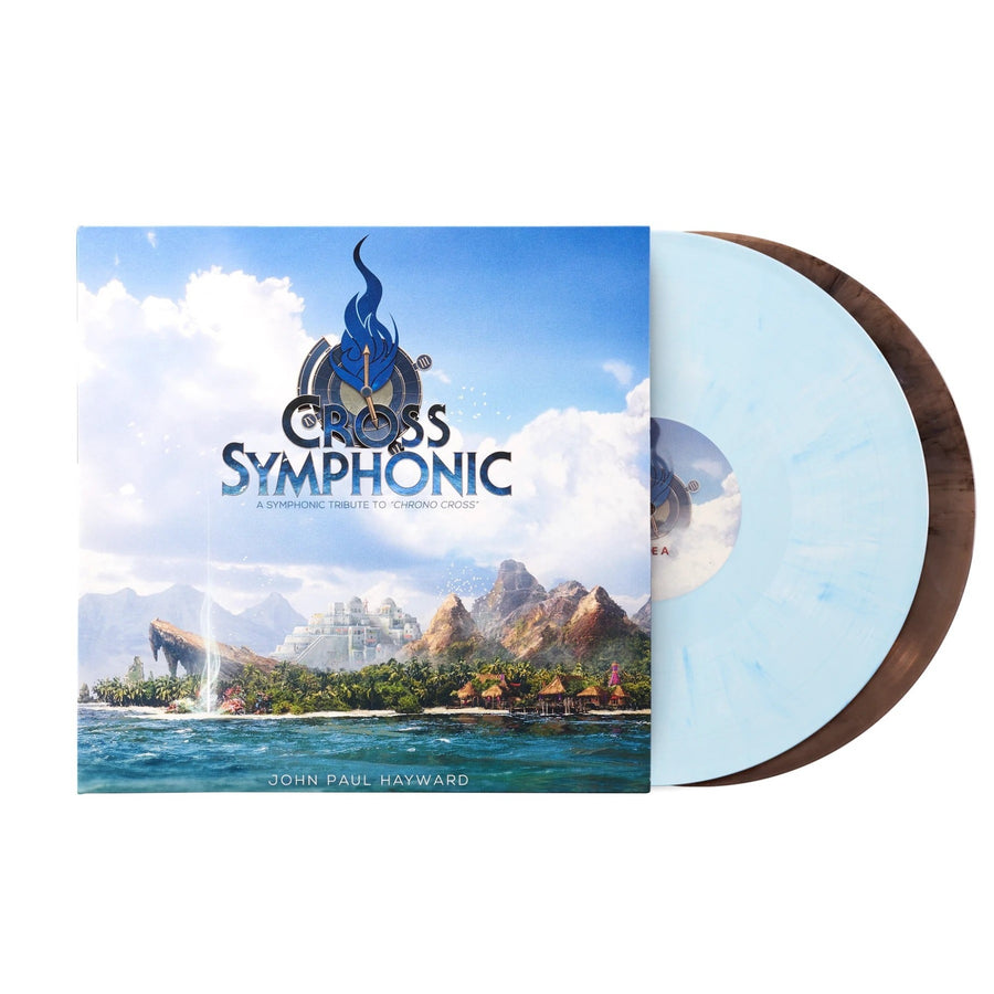 John Paul Hayward - A Symphonic Tribute to Chrono Cross Blue Marble & Clear w/Black Smoke Colored Vinyl 2x LP Record