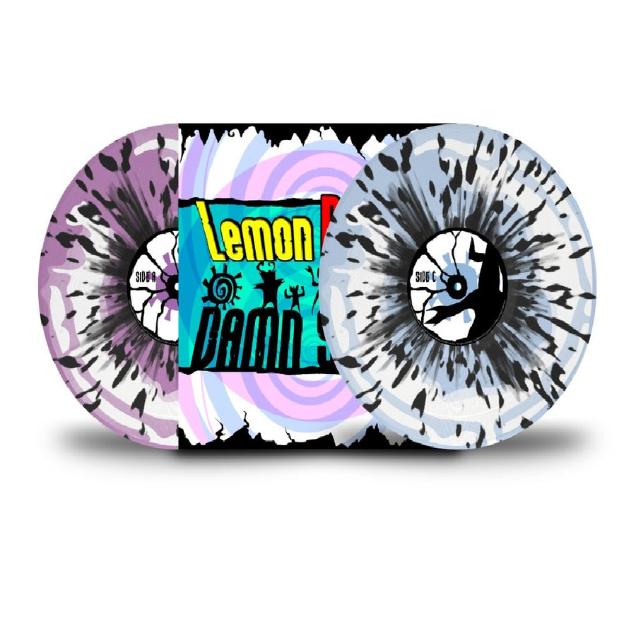 Lemon Demon - Damn Skippy Exclusive Limited Edition Violet and Blue Swirled LPs With Black Splatter Vinyl 2LP