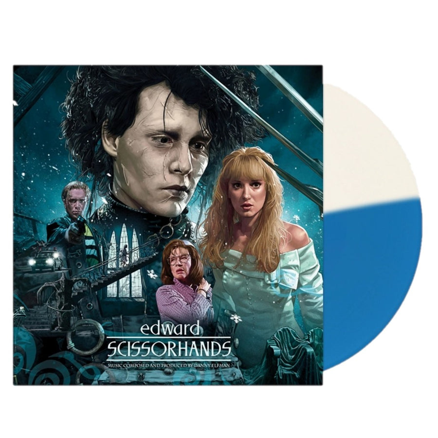 Danny Elfman - Edward Scissorhands  (30th Anniversary OST) Exclusive Blue/White LP Vinyl Record VG+