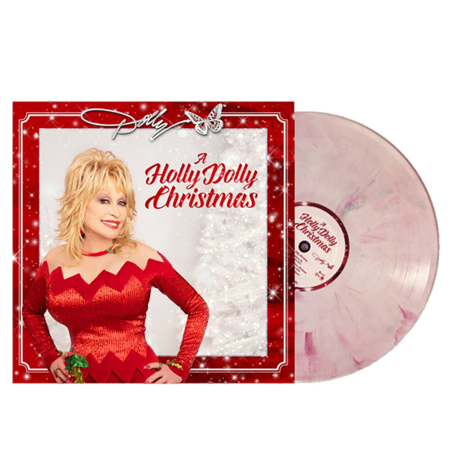 Dolly Parton - A Holly Dolly Christmas Exclusive Pink Speckled Vinyl Album [Club Edition]