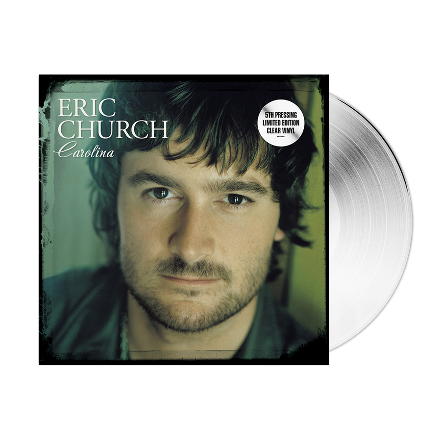 Eric Church - Carolina Exclusive Limited Edition Clear Vinyl LP Record