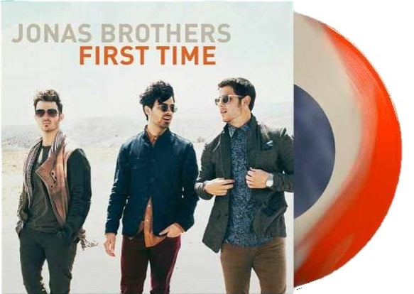 First Time / Paranoid Live In L.A. 2013 7 Inch Opaque Orange & White Vinyl Jonas Brothers (Club Edition)